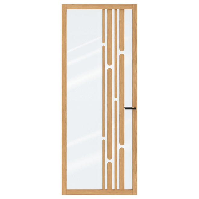 Binnendeur Skantrae SSL 14824 Blank Glas Natural Oak